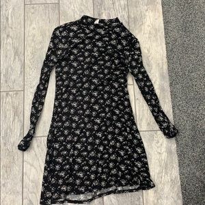 Black floral dress